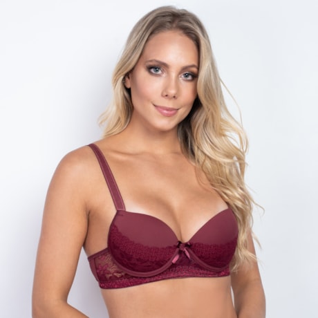 Soutien em microfibra e renda com alça reforçada I111.A